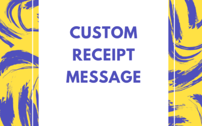 How to Create a Custom Receipt Message in Jenesis