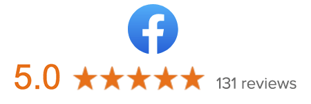 131 Facebook Reviews with 5 stars